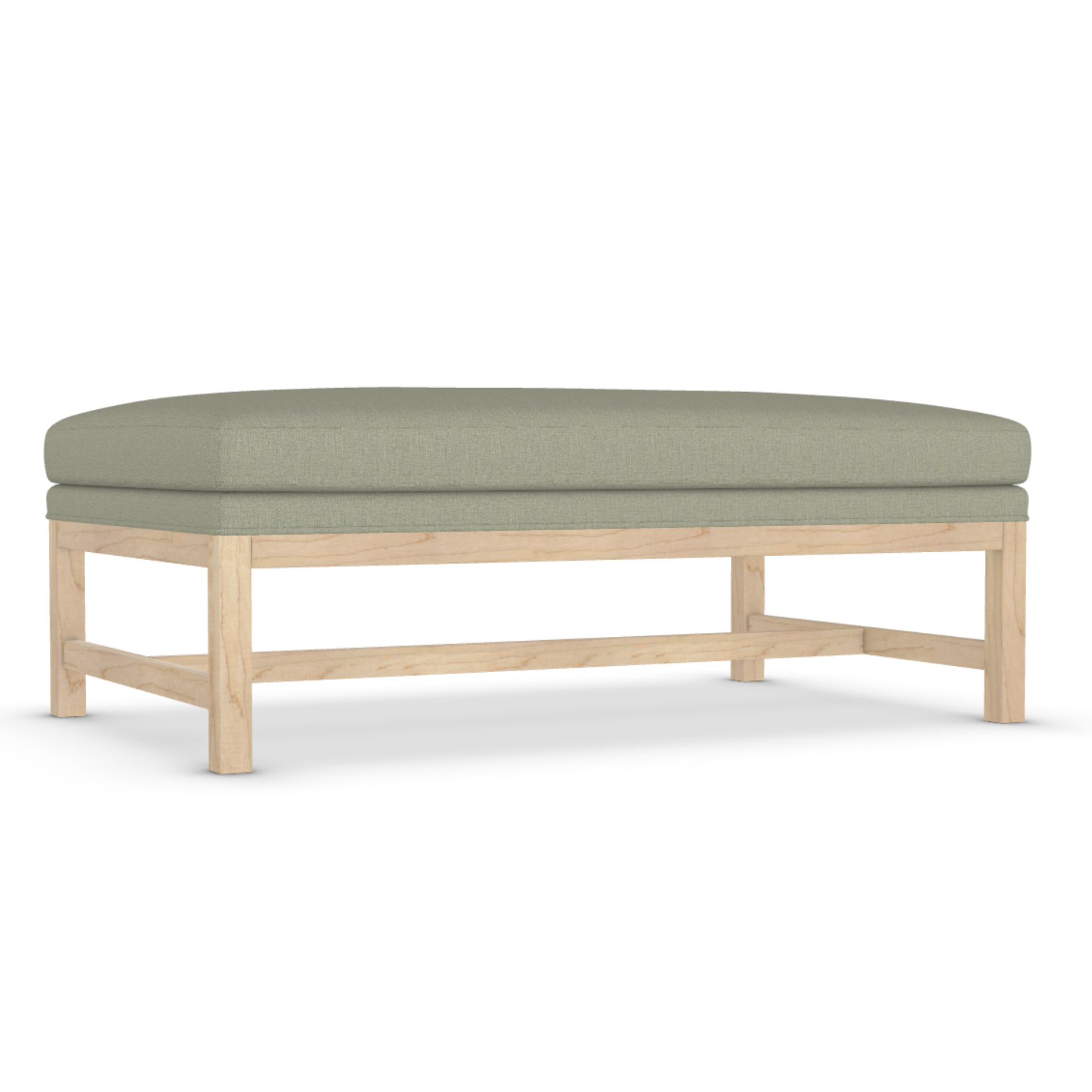 Shelby Bench in Pebble Washed Sage SAMPLE SALE