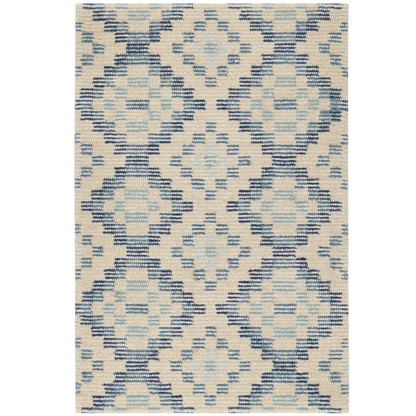 Mud Room Rug - Sunbrella Half Circle Blue – Maine Cottage