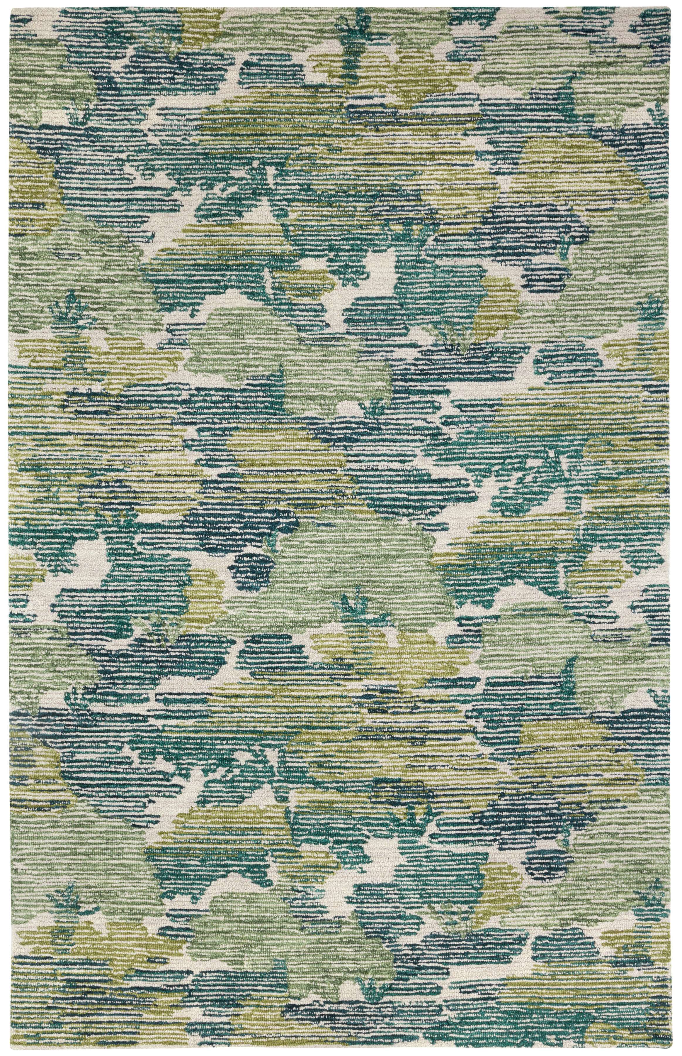 Ladycross Green Hand Hooked Wool Rug – Maine Cottage