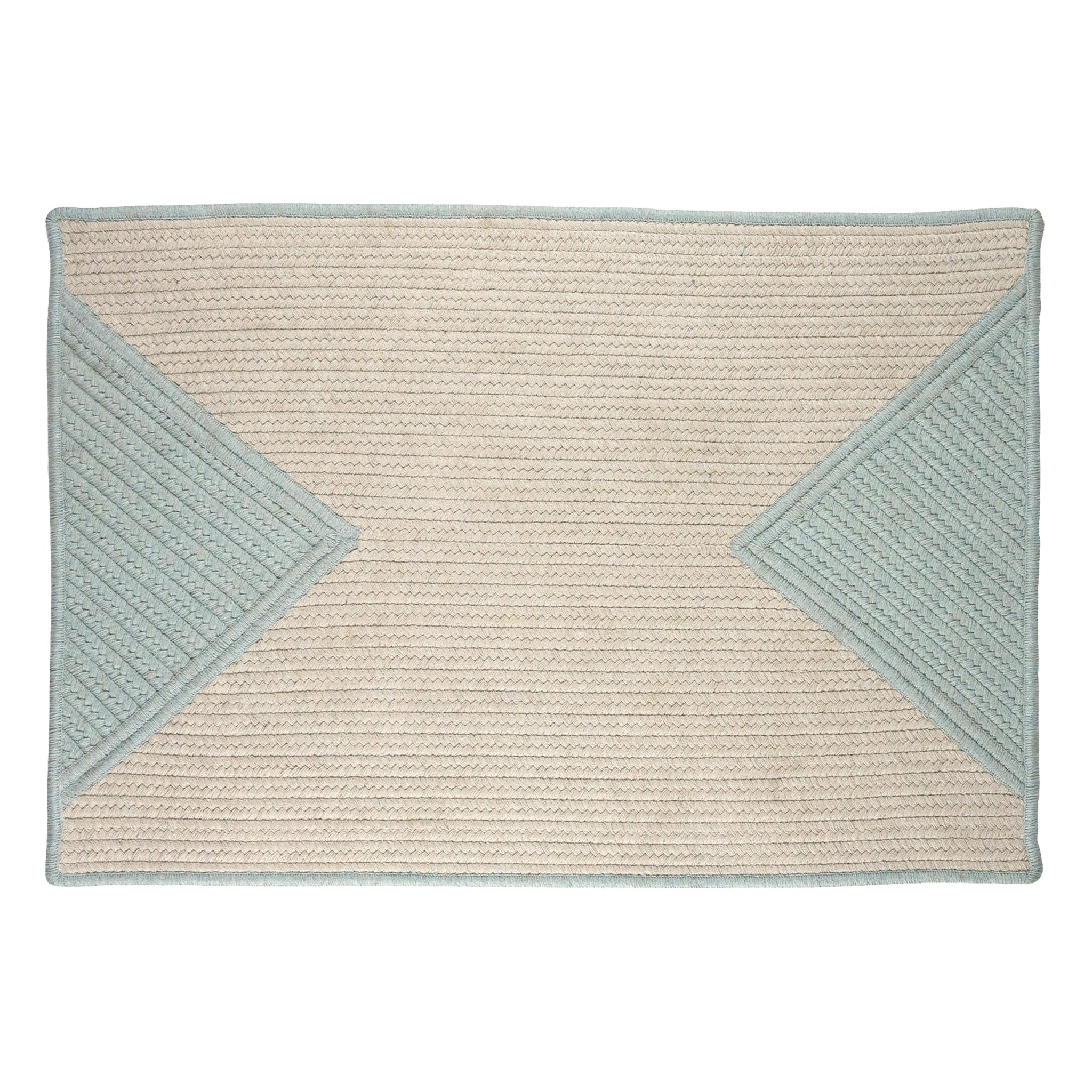 Sunbrella Stripe Rug - Bluebell