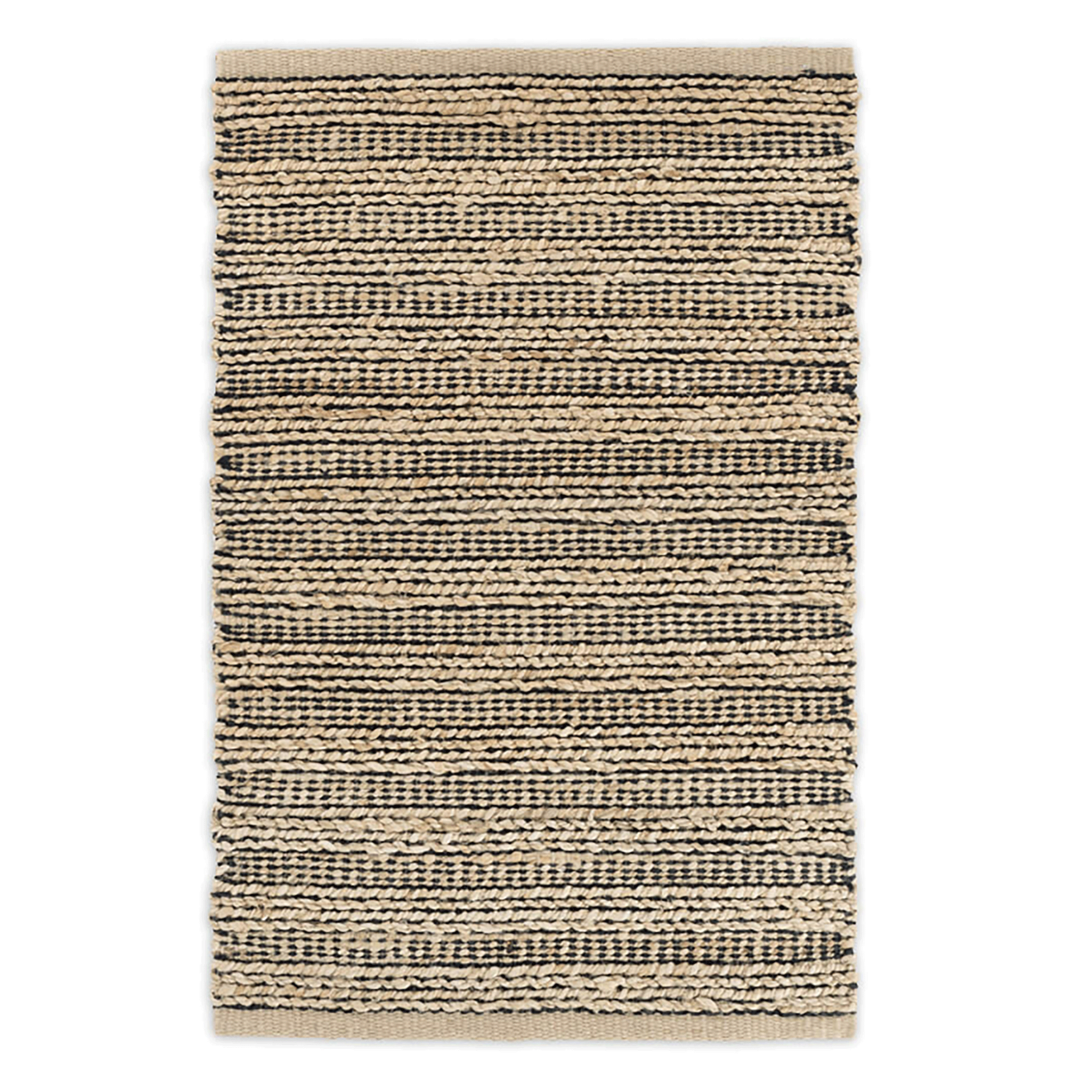 Simba Black Woven Jute Rug